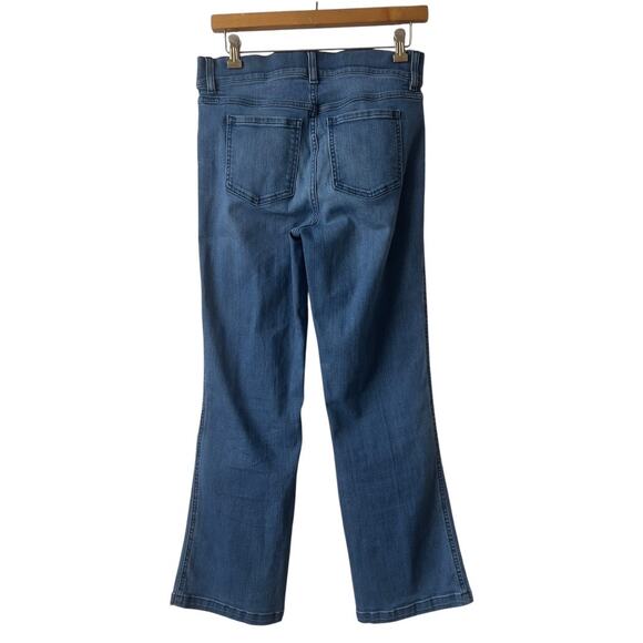 Spanx Kick Flare Indigo Blue Pull On Jeans Size M - Picture 3 of 10